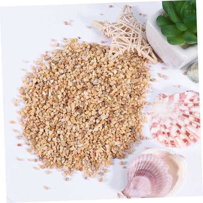 Kisangel 500g Aquarium Bottom Stones Natural Sand Gravel Set for Tank Decoration