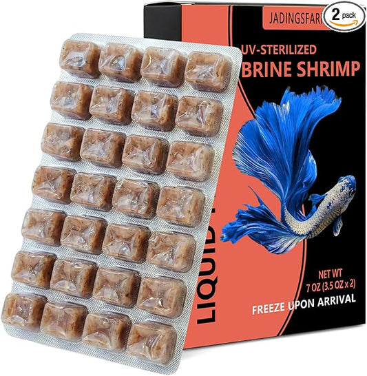 Liquid Brine Shrimp Fish Food – Enriched Aquarium Feed for All Life Stages, Fry Development & Vibrant Fish Colors