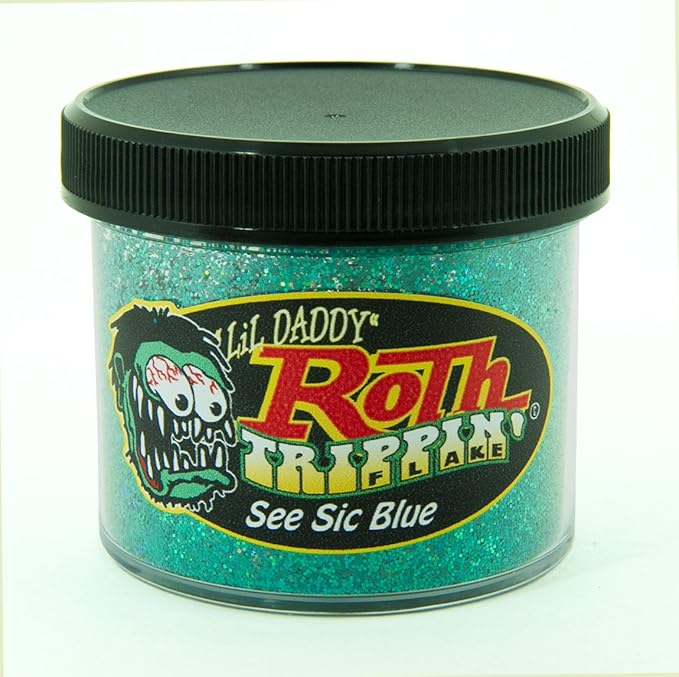 Lil' Daddy Roth Metal Flake - Sea Sic Blu - Solid Flake (16oz - Standard .015")
