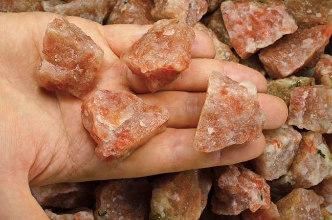 Fantasia Materials: 1 lb Sunstone Rough Stones from India