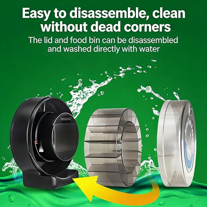 Automatic Fish Feeder for Aquariums with 15 Compartments Portion Control and Auto Programming for Fish F