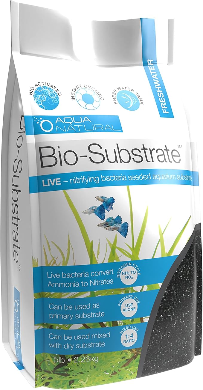 Aqua Natural Bio Substrate and Dry Substrate kit for New and existing Aquariums, Diamond Black, BIOKIT004