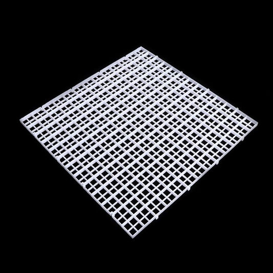 Aquarium Divider Tray Plastic Grid Aquarium Egg Crate Light Diffuser Fish for Tank Bottom Filter Plate 12x12 Inches Aquarium Heater Light Thermometers Gravel Sand Decorations Fish, White