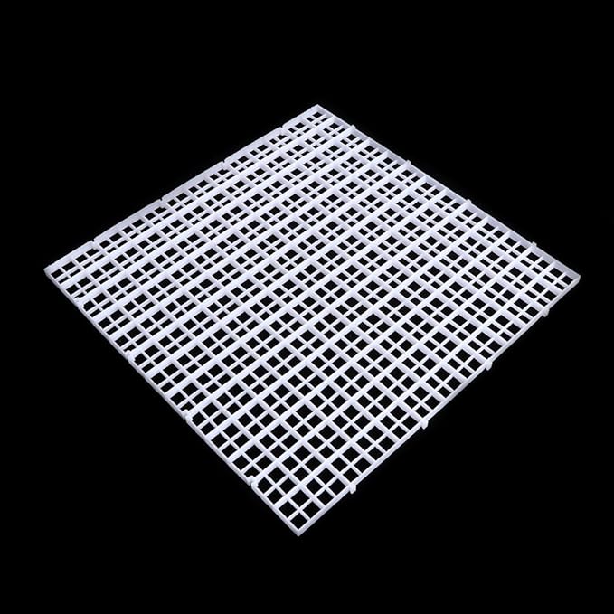 Aquarium Divider Tray Plastic Grid Aquarium Egg Crate Light Diffuser Fish for Tank Bottom Filter Plate 12x12 Inches Aquarium Heater Light Thermometers Gravel Sand Decorations Fish, Black