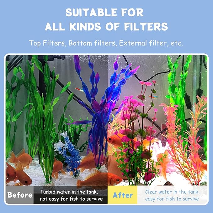 SHIGATSU 18 Pack Aquarium Bio Media Ceramic Filter Media Blocks for Marine and Freshwater Pond Fish Tank, Aquarium Filter Media