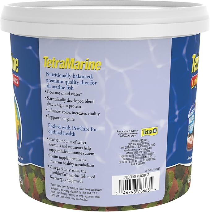 Tetra TetraMarine Large Saltwater Flakes for All Marine Fish