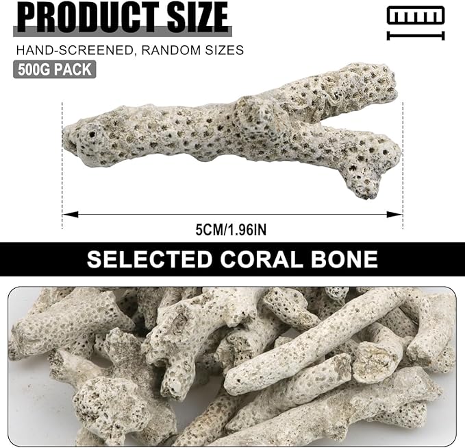 500g Coral Stone Fish Tank Filter Material Fish Tank Filter Media Decoration for Fresh Water