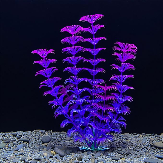 Artificial Aquarium Plant, Green, 1 Count, 4x2.6x18cm/1.57x1.02x7.09in, Realistic Aquatic Plant, Aquarium Decor Plastic Plants