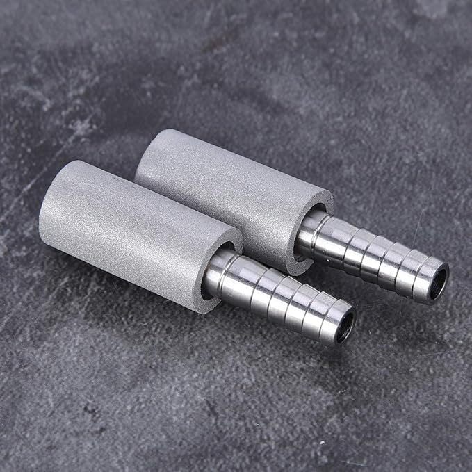 Zerodis 2Pcs 1/4 Inch Air Stone, Air Pump Accessories for Aquarium Cylinder Bubble Diffuser Airstones for Aquarium Fish Pump Aeration Diffusion Stone
