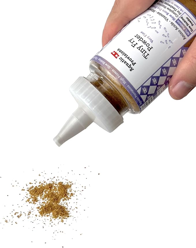 Aquatic Provisions Tiny Fry Fish Food 1.76 oz, Fine Powder for Newborn Aquarium Fish
