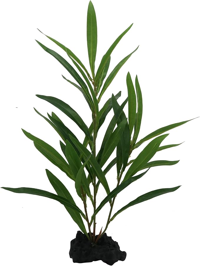 CNZ CNZPG_18in Aquarium Decor Fish Tank Decoration Ornament Artificial Plastic Plant 18" Green