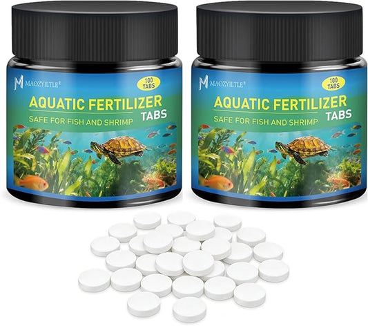 Root Tabs Freshwater Aquarium Plant Fertilizer, Slow-Release 100 Tabs 1g/Tab, Safe for Fish and Shrimp, for Planted Aquarium Substrate (2 * 100)