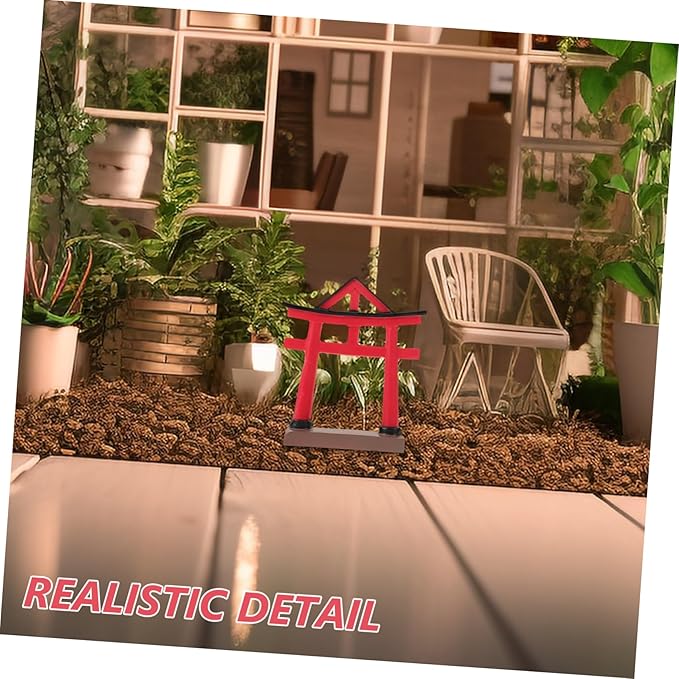 Mini Japanese Gate Ornament for Aquarium Decor Micro-Landscape Sculpture for Home Decoration Unique Sand Table Accessory Elegant for Friends and Family