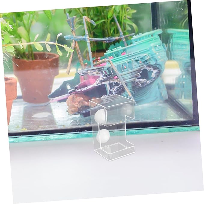 Kisangel Automatic Fish Feeder with Suction Cup Precision Controlled Aquarium Food Dispenser High Capacity Sinking Design for Clean Aquariums Compatible with Various Fish Tank