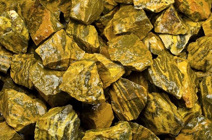 Fantasia Materials: 1 lb Tiger Jasper Rough Stones from India