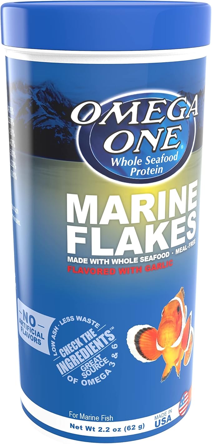 Omega One Garlic Marine Flakes, 2.2 oz