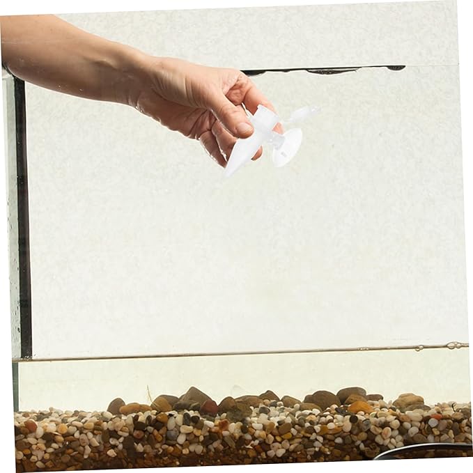 POPETPOP 5PCS Automatic Shrimp Feeder Tube with Suction Cup for Aquarium Mini Shrimp Hatchery Fish Feeding Device Small Fish PET Feeder