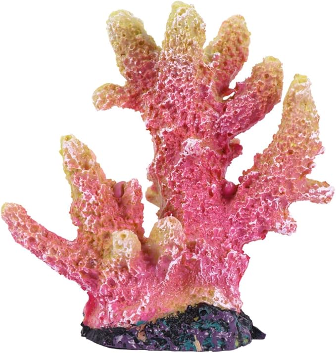 balacoo Creative Artificial Coral Reef Aquarium Decoration Realistic Resin Coral Ornament for Fresh Saltwater Fish Tank Landscape XL