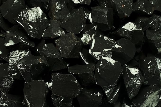 Fantasia Materials: 5 lbs Black Jasper Rough Stones from India