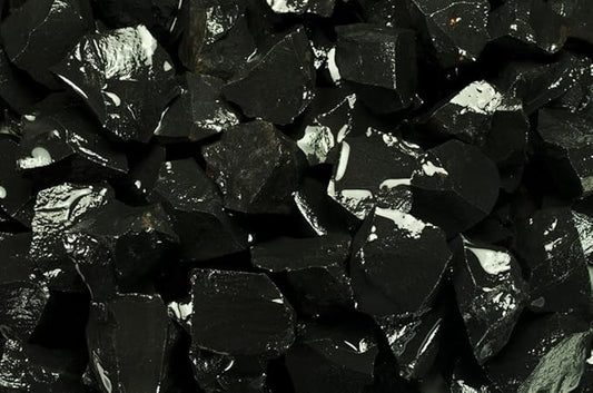 Fantasia Materials: 1 lb Black Jasper Rough Stones from India