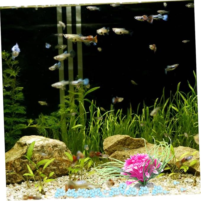 BESPORTBLE 1pack Light Glass Sand Aquarium Stones Decorative Fish Tank Bottom Landscape Ornaments Safe for Fresh for Aquascaping Decoration