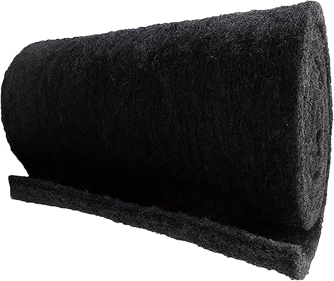 CFS – 10.5" x 72" Carbon Infused Filter Pad Media for Aquariums, Fish Tanks & Ponds – Cut to Fit Charcoal Filter Pads – Removes Odor, Impurities & Discoloration, Improves Water Clarity, Black - 1 Pack