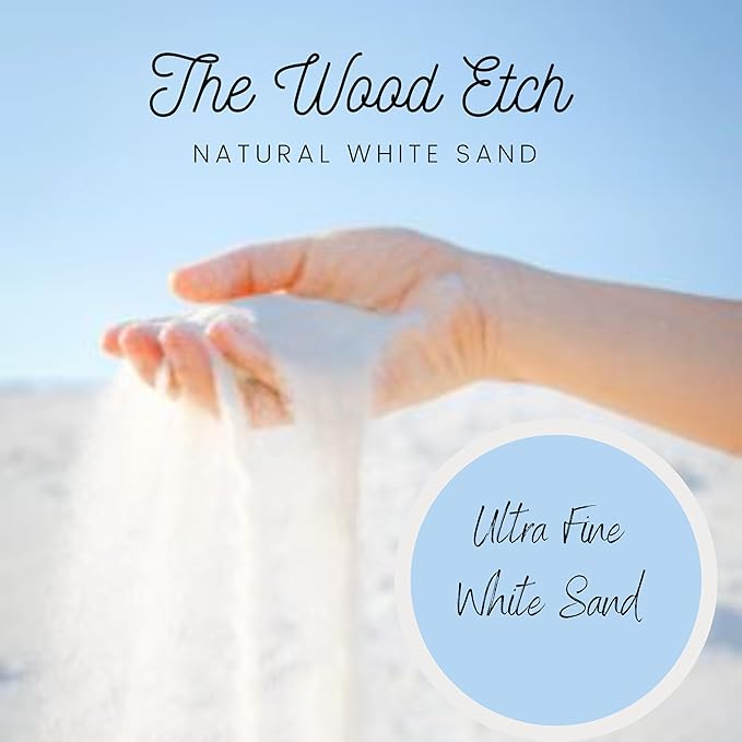 5 lb Natural White Sand for Sandbox, Sand Art, Home Decor, Sensory Bin, Aquarium & More, Odorless, Non-Toxic, Safe for Kids & Pets, Versatile, and Clump-Free for Easy Handling
