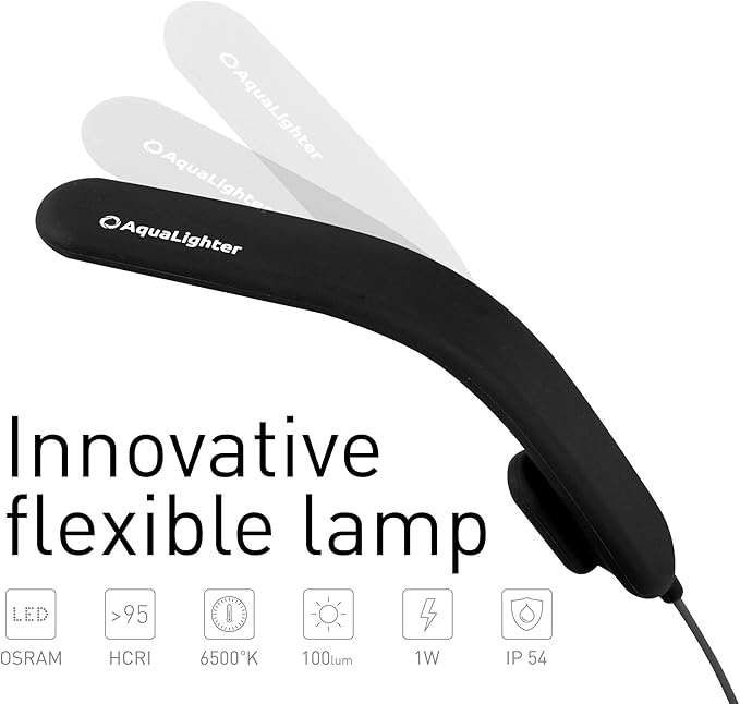 Fish Tank Light - Clip On Aquarium Light - Aquarium Light for Plants - LED Flexible Lamp for Small Aquarium - Yellow 5 Gallon