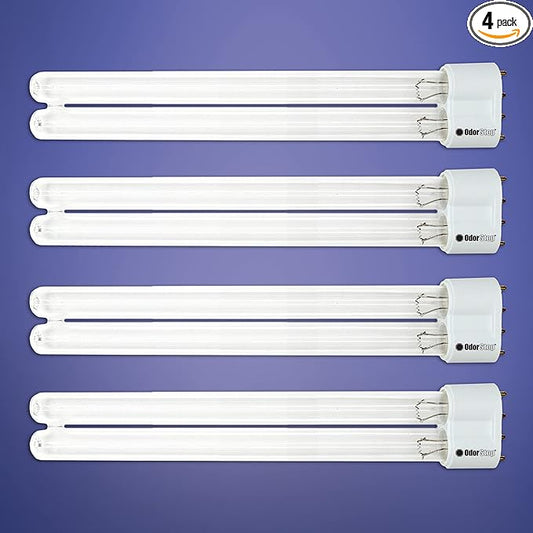 OdorStop OSUVB124 12-in Germicidal UVC Bulb, AmilAir Breathe Easy, Calutech, LSE, Puritec and Pur UV Air Systems, Pack of 4