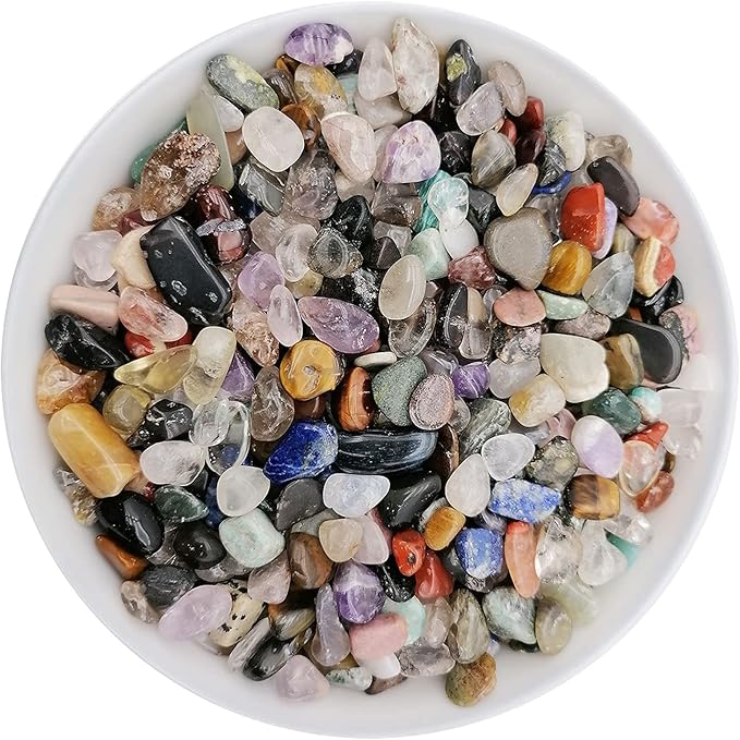 335g Assorted Stone Quartz Crystals Rocks Crushed Crystal Quartz Tumbled Rocks and Crystals