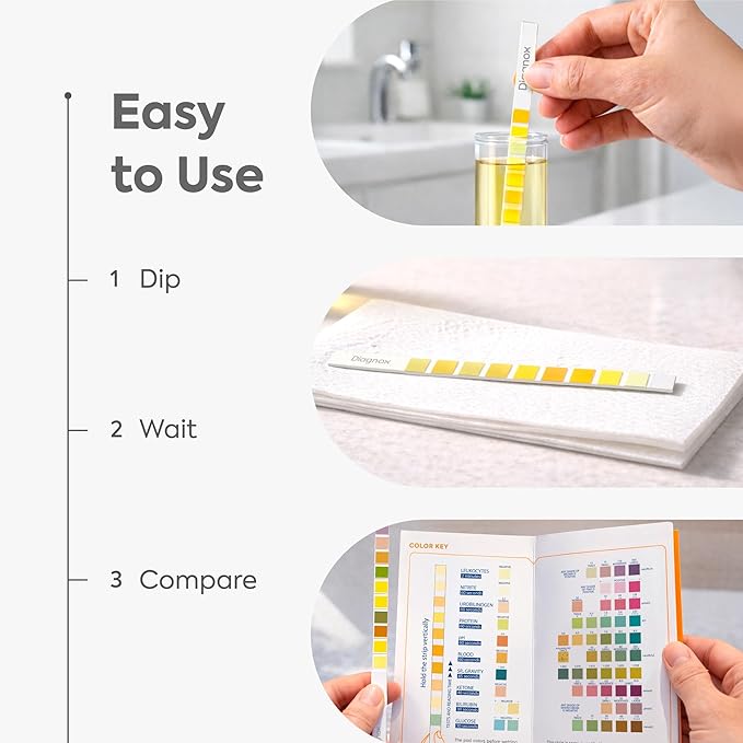 PETNOX 10-Parameter Cat & Dog Urine Test Strips - 30 x Individually Packed & Veterinary Grade Tests - Cat & Dog UTI Test Kit - Pet Test Strips for Urinalysis