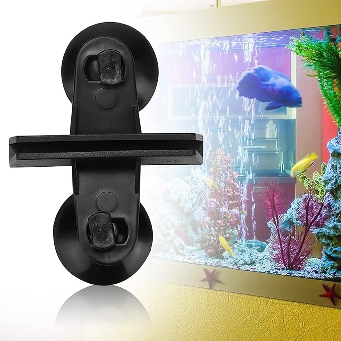 Tnfeeon 20PCS Plastic Fish Separator, Aquarium Breeding Suction Cup Glass Cover Separating Divider Support Clip Bracket