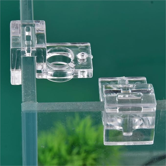 Aquarium lid Clips 16Pcs Fish Tank Acrylic Clip 4.5/5/5.5/6/8/10/12/15mm Aquarium Lid Cover Support Holder Bracket Clamp Stand Aquarium Supplies(12mm)