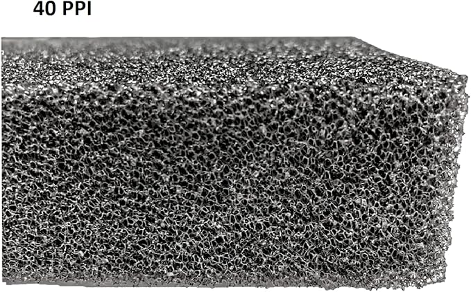 Wave Point Aquarium Bio Sponge Filter Media Pad Open Cell Foam Cut-to-fit Matten Filter Fish Tank Sump Divider 23.6" x 17" x 2" (30 PPI)