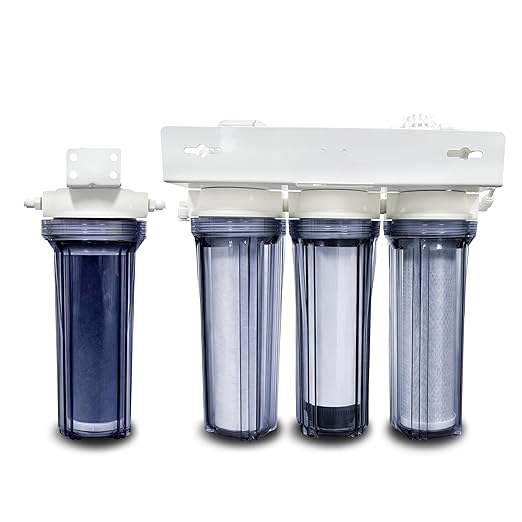 LiquaGen- Super Flow Reverse Osmosis & Deionization (RODI) Water Filtration System- 100 GPD | Ultra Pure Water Softener for 0 TDS/PPM Water | Water Purification System for Aquarium Filter Processes
