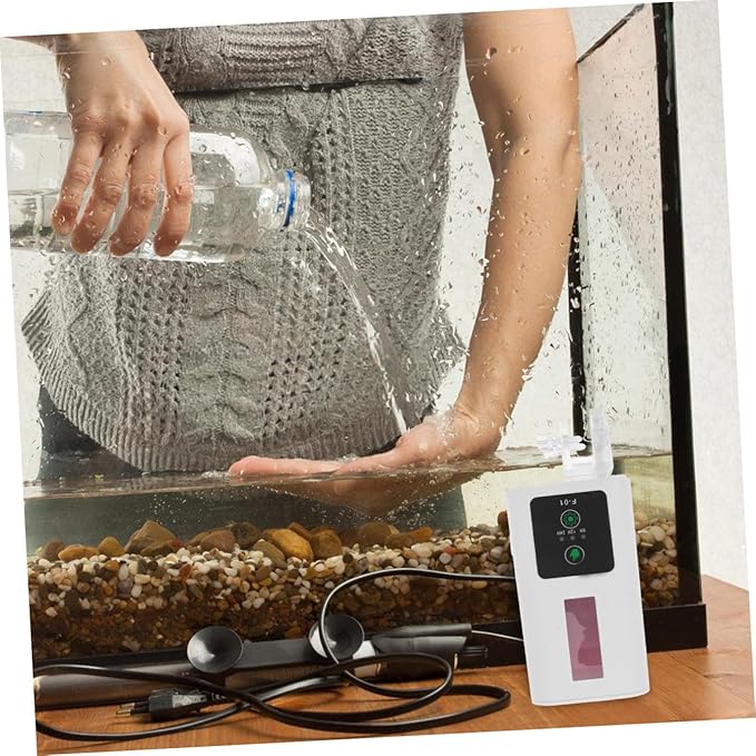 Toyvian Automatic Fish Feeder Timer for Aquarium and Turtle Tank Electric Feeding Dispenser Compatible with Fish Tank Feeding Tools for Pet Owners