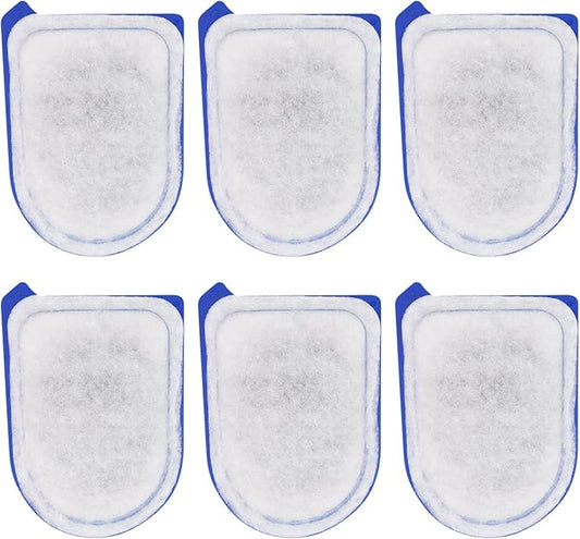Carbon Filter Large Compatible with Tetra Whisper EX30/EX45/EX70 Filters, Replacement Filters Cartridges - 6 Pack