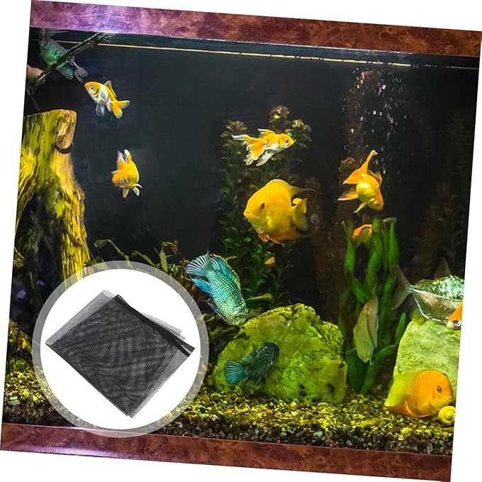 BESTonZON Aquarium Net Covers for Fish Tank Jumping Mesh Screen Lid Plastic Divider for Betta Fish DIY Aquarium Accessories Easy Installation Breathable Design
