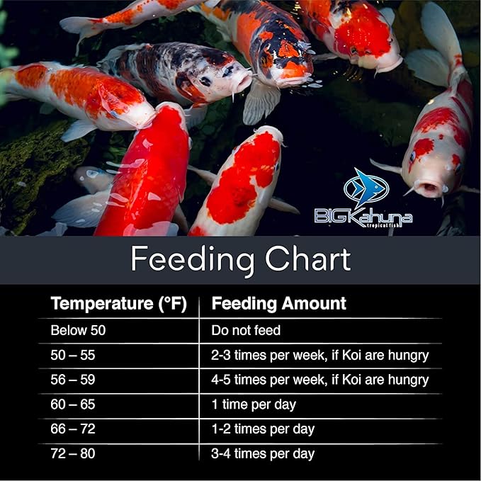 BIG Kahuna Koi Fish Food for Ponds 4.5lbs - Koi Food for Pond Fish Food Pellets – 3/16-1/4 Floating Pond Pellet