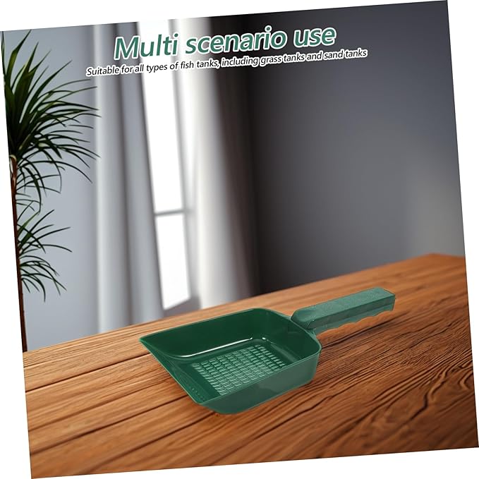 BESPORTBLE Convenient Multi-use Sand Shovel for Fish Tank Cleaning Reusable Plastic Tool for Efficient Gravel and Debris Removal Elegant Design for Aquatic Environments
