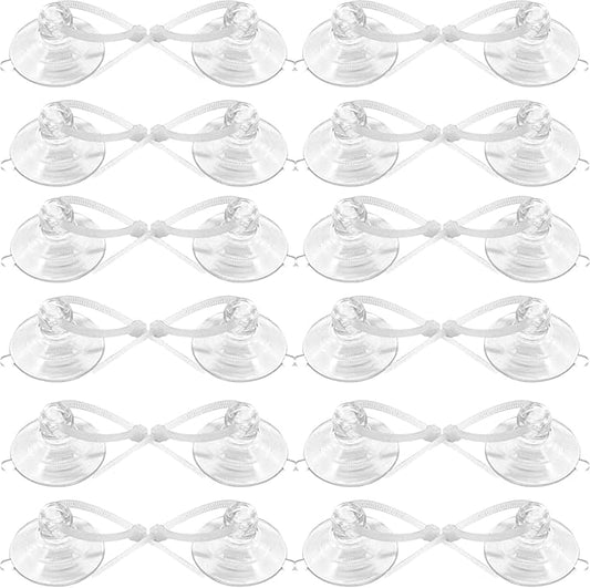 Aquarium Suction Cups, Heavy Duty Aquarium Suction Cups with Adjustable Cable Ties, Dia.1.2"/1.8" Optional (1.2")