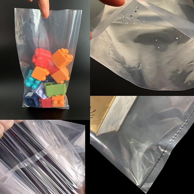 100 Pcs 6"x22" Clear Plastic Fish Bags,3 Mil Thick-Leak-Proof Shipping Bags,for Marine and Tropical Fish Transport,Bottom Seal Storing Leak-Proof Shipping Bags for Live Fish