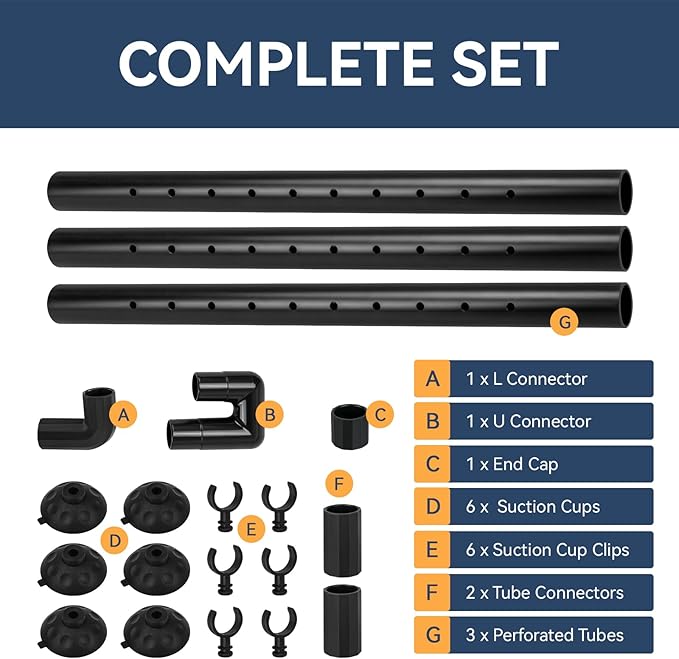 FX Aquarium Spray Bar Kit Replacement for Fluval FX2, FX4, FX6 High Performance Canister Filters Fluval FX Spray Bar Kit Aquarium Filter Water Aeration Accessory