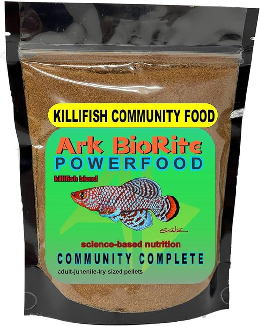 (2oz, Killifish) Fish Food Species Specific - All Natural - Science Based Formula - Cleaner Water - Nutritional Powerfood for Special Fish Breeders, No Fillers