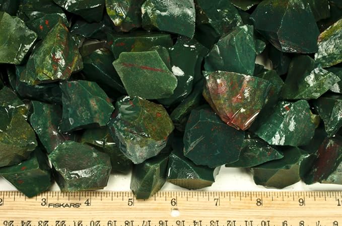 Fantasia Materials: 3 lbs Bloodstone Rough Stones from India