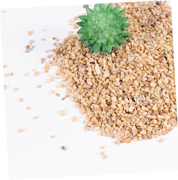 MERRYHAPY 500G Natural Aquarium Bottom Sand for Fish Tanks Gravel Grain for Aquariums Terrariums and Decorative Displays