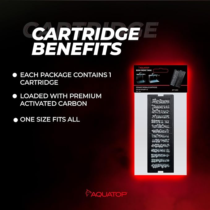 Aquatop Premium Ceramic Bioballs Cartridge for BFT-08 & BFT-13 Tanks – Enhances Biological Filtration and Water Quality, BFT-CBC