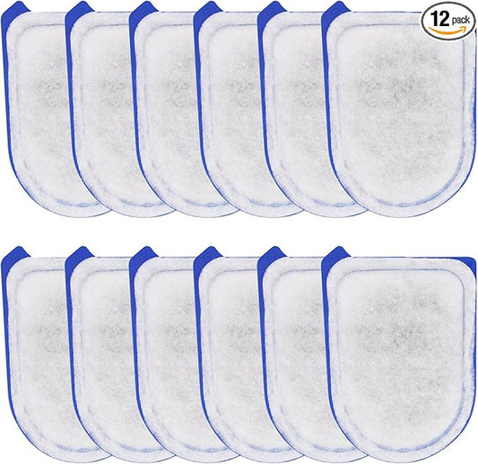 Carbon Filter Large Compatible with Tetra Whisper EX30/EX45/EX70 Filters, Replacement Filters Cartridges - 12 Pack