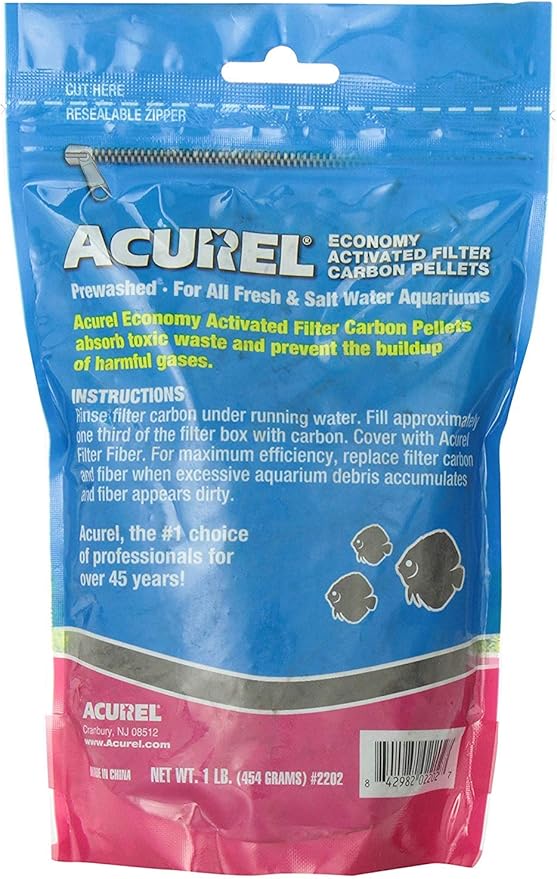 Acurel LLC Economy Activated Filter Carbon Pellets, 6-Pounds (2 Packages, 3 Pounds each)