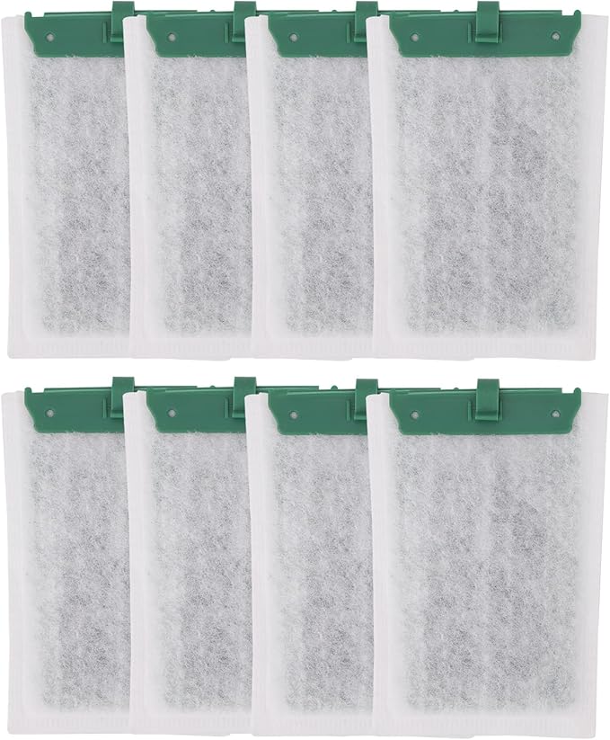 Tinoaly 8pcs Medium Replacement Filter Cartridges Compatible with Tetra Whisper Bio-Bag, Fish Tank Parts Accessories for 10i IQ10 PF10 ReptoFilter, 5-10 Gallon Aquarium